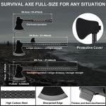 Sunkoon Survival Shovel Camping Axe with Pouch