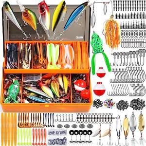 Plusinno 404 PCS Fishing Lures and Tackle Kit