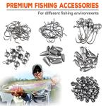 PLUSINNO 264pcs Organized Fishing Tackle Kit
