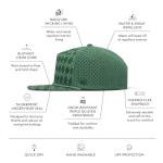 Melin Coronado Links Hydro Green Argyle Snapback Hat