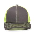 Charcoal Neon Yellow Trucker Cap with Mesh Back