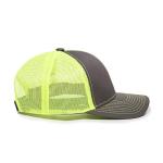 Charcoal Neon Yellow Trucker Cap with Mesh Back