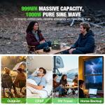 1000W Portable Power Station for Off-Grid Living