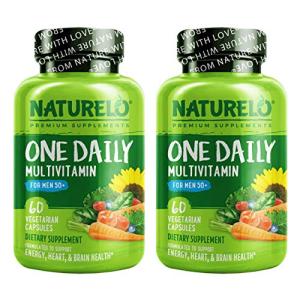 NATURELO Daily Multivitamin for Men 50+ - 120 Capsules