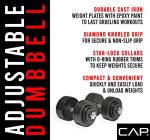 Adjustable 200-Pound Dumbbell Weight Set