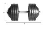 Adjustable 200-Pound Dumbbell Weight Set