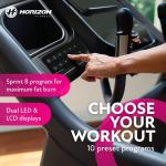Horizon Fitness 7.4 Smart Folding Treadmill with Bluetooth