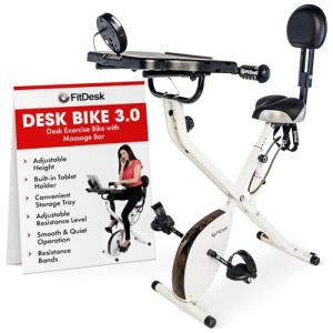 Adjustable Standing Bike Desk with Laptop Tray