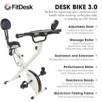 Adjustable Standing Bike Desk with Laptop Tray