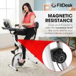 Adjustable Standing Bike Desk with Laptop Tray