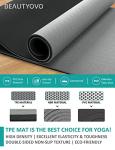 Extra Thick Non-Slip Yoga Mat with Strap