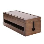 Wooden Cord Organizer Box for Tidy Spaces