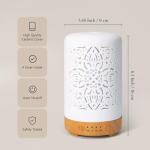 White Ceramic Essential Oil Diffuser with Timers