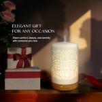 White Ceramic Essential Oil Diffuser with Timers