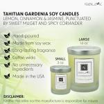 Nabila K Tahitian Gardenia Soy Candle 14 oz