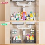VUSIGN 2-Tier Under Sink Organizer - 2 Pack
