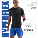 Hyperflex Men's Fitted Workout Shirt - Black Onyx