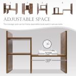 Adjustable Wood Desktop Organizer and Display Shelf
