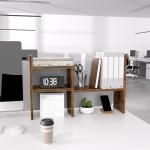 Adjustable Wood Desktop Organizer and Display Shelf