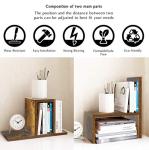 Adjustable Wood Desktop Organizer and Display Shelf