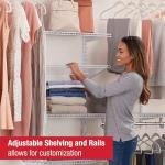 Rubbermaid Adjustable Closet Kit – Expandable Organization System