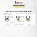 Mighty Mini Stainless Steel Snap Swivels - 50 Pack