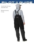 Men's Pilot II Waterproof Rain Bib - Black/Charcoal