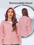 SaphiRose Women's Lightweight Waterproof Rain Jacket