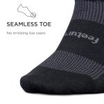 Feetures Ultra Light No Show Ankle Socks - Black