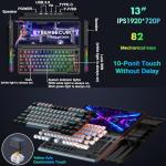 Kwumsy K3 RGB Compact Gaming Keyboard with Screen