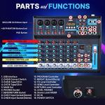 Pyle 8-Channel USB Bluetooth Audio Mixer Console