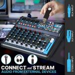 Pyle 8-Channel USB Bluetooth Audio Mixer Console