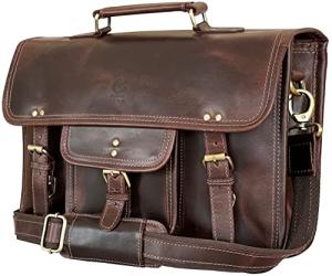 Mulberry Leather Messenger Bag for Men