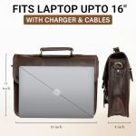 Mulberry Leather Messenger Bag for Men