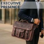 Mulberry Leather Messenger Bag for Men