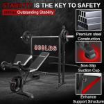 Adjustable Olympic Weight Bench with Cable Pulley System