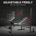 Adjustable Olympic Weight Bench with Cable Pulley System