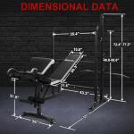 Adjustable Olympic Weight Bench with Cable Pulley System