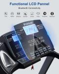 BORGUSI Foldable Treadmill with Auto Incline and Bluetooth