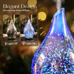 Porseme 3D Glass Aromatherapy Oil Diffuser