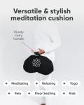 Large Mindful Meditation Cushion with Carry Handle