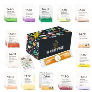 Premium Tea Sampler Gift Set with Honey Sticks