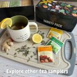 Premium Tea Sampler Gift Set with Honey Sticks