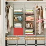 4-Tier Hanging Closet Organizer with S Hooks