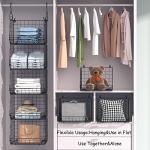 4-Tier Hanging Closet Organizer with S Hooks