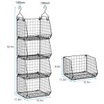 4-Tier Hanging Closet Organizer with S Hooks