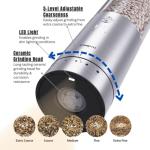 COSPRO Rechargeable Electric Salt and Pepper Grinders