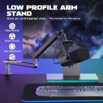 FIFINE Adjustable Microphone Boom Arm with Desk Mount