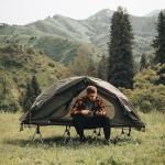 Waterproof Night Cat Camping Cot Tent for One