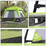 4-Person Waterproof Cabin Tent with Easy Setup